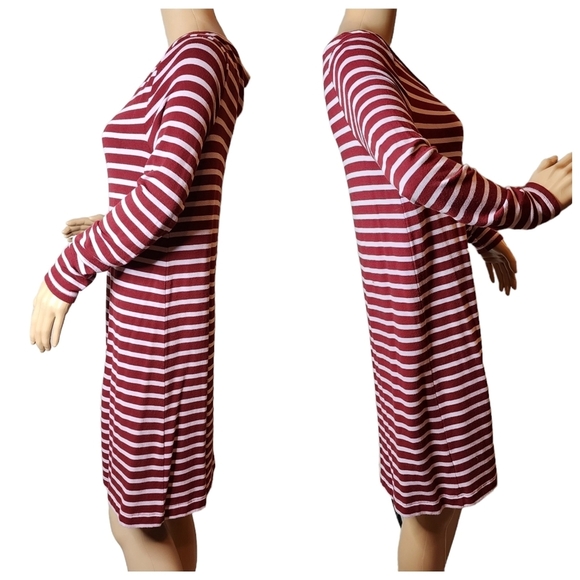 Lou & Grey signature soft long sleeve striped dress - Picture 7 of 15